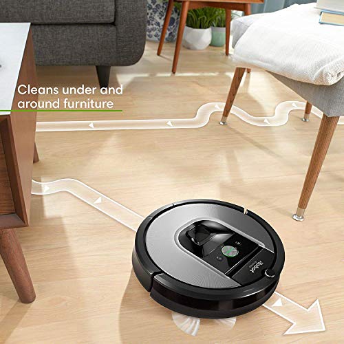 iRobot Roomba 960 Robot Vacuum- Wi-Fi Connected Mapping, Works with Alexa, Ideal for Pet Hair, Carpets, Hard Floors (Renewed)