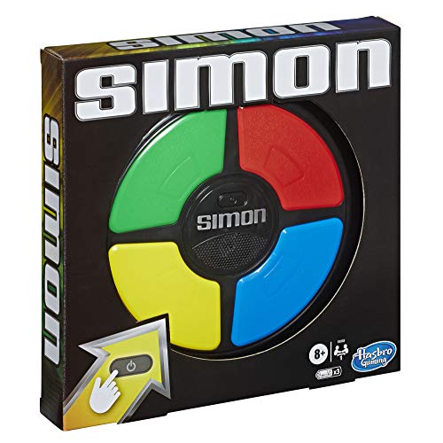 Hasbro Gaming Simon Handheld Electronic Memory Game With Lights and Sounds for Kids Ages 8 and Up