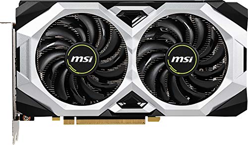 MSI Gaming GeForce RTX 2060 6GB GDRR6 192-bit HDMI/DP 1710 MHz Boost Clock Ray Tracing Turing Architecture VR Ready Graphics Card (RTX 2060 Ventus GP OC)