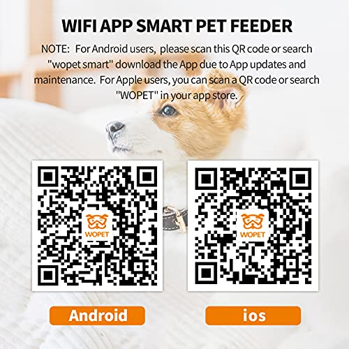 WOpet Smart Pet Camera:Dog Treat Dispenser, Full HD WiFi Pet Camera with Night Vision for Pet Viewing,Two Way Audio Communication Designed for Dogs and Cats,Monitor Your Pet Remotely