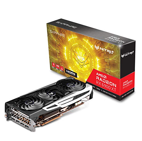 Sapphire 11308-01-20G Nitro+ AMD Radeon RX 6900 XT PCIe 4.0 Gaming Graphics Card with 16GB GDDR6