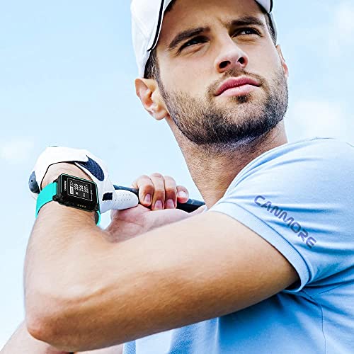 CANMORE TW-353 GPS Golf Watch - Essential Golf Course Data and Score Sheet - Minimalist & User Friendly - 38,000+ Free Courses Worldwide - 4ATM Waterproof - 1-Year Warranty - Turquoise