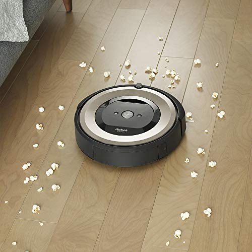 iRobot Roomba E6 (6199) Robot Vacuum - Wi-Fi Connected, Compatible with Alexa, Ideal for Pet Hair, Carpets, Hard, Self-Charging Robotic Vacuum, Sand Dust (Renewed)