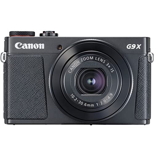 Canon PowerShot G9 X Mark II Digital Camera (Black) (1717C001), 64GB Memory Card, 2 x NB13L Battery, Corel Photo Software, Charger, Card Reader, LED Light, Soft Bag + More