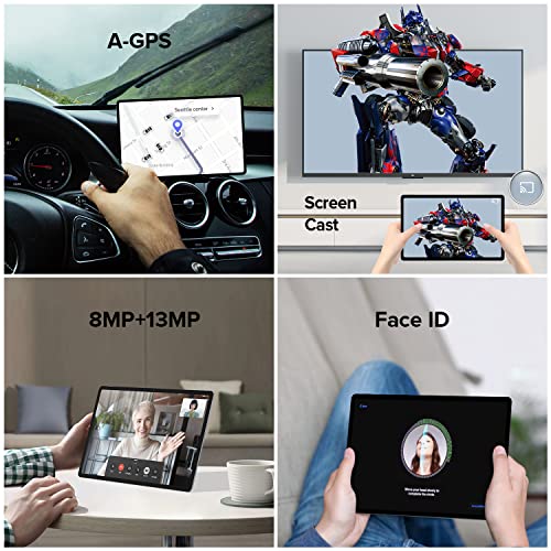 TECLAST T40Pro Gaming Tablet 10.4 inch Android 11 Tablet 18W PD Fast Charge 8GB+128GB 2000x1200 FHD Android Tablet 13MP Camera 2.0GHz Octa Core Tablet Dual WiFi Bluetooth Metal GPS 7000mAh(512GB TF)