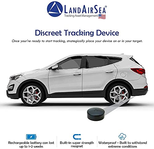 LandAirSea 54 GPS Tracker, - Waterproof Magnet Mount. Full Global Coverage. 4G LTE Real-Time Tracking for Vehicle, Asset, Fleet, Elderly and more. Subscription is required