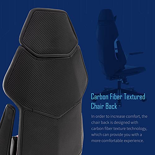 TUOFU Ergonomic Leather Gaming Chair for Adults Adjustable Reclining Office Chair with Lumbar Support Padded Headrest Armrest High Back Executive Chair Video Game Racing Chair