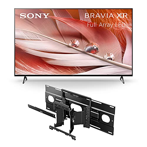 Sony X90J 55 Inch TV: BRAVIA XR Full Array LED 4K Ultra HD Smart Google TV with Dolby Vision HDR XR55X90J- 2021 Model & SU-WL855 Ultra Slim Wall-Mount Bracket for Select BRAVIA OLED and LED TVs