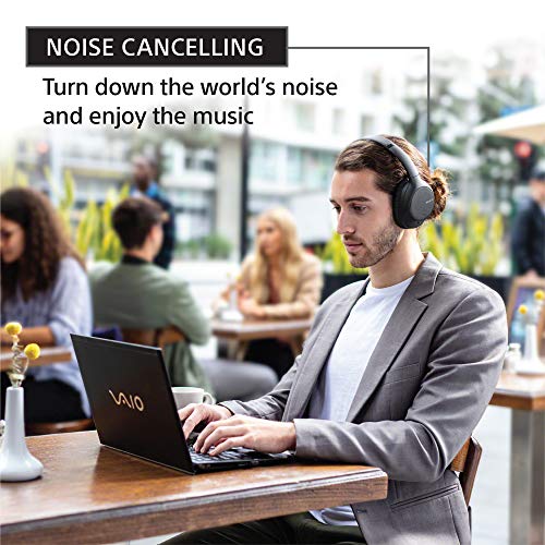 Sony Noise Cancelling Headphones WHCH710N: Wireless Bluetooth Over the Ear Headset with Mic for Phone-Call, Black