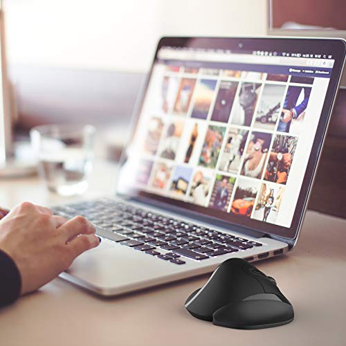 Newtral Ergonomic Mouse,Unique 33 Degree Vertical Wireless Mouse - 2.4GHz Optical Vertical Mice : 3 Adjustable DPI 800/1200/1600 Levels, for Laptop, PC, Computer,Notebook etc, Right Hand( Medium)