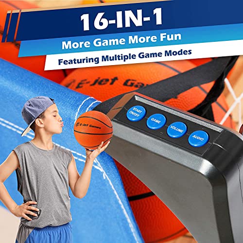 Arcade Basketball Game, Electronic Basketball Gifts for Boys & Girls, Children Teens & Adults | Dual Shot 16-in-1 Games, Birthday Christmas Party, Blue