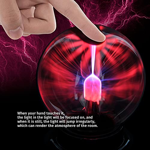 PowerTRC USB 3" Diameter Powered Plasma Ball | USB or (2 X AA) Powered | Science Toy | Electronic Plasma Light Gadget | Desk Toy | Classroom Accessory