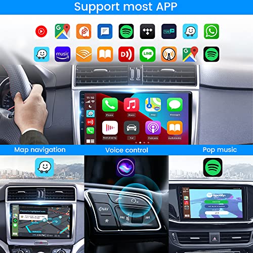 CarlinKit CarPlay Dongle for Car with Android Head Unit System 4.4.0+,New Upgrade Version,Built-in APK App,Support Wired/Wireless CarPlay,Wired/Wireless Android Auto,Online Upgrade etc.