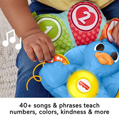 Fisher-Price Linkimals Counting & Colors Peacock, Baby and Toddler Electronic Learning Toy with Lights and Music for Ages 9 Months and Up