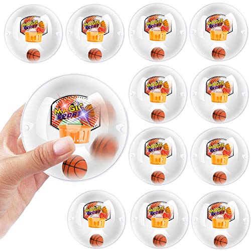 Liberty Imports Shoot a Basketball Mini Handheld Shooting Ball Electronic Game Party Favor Anti-Stress Novelty Toys with LED Lights and Sounds (12 Pack)