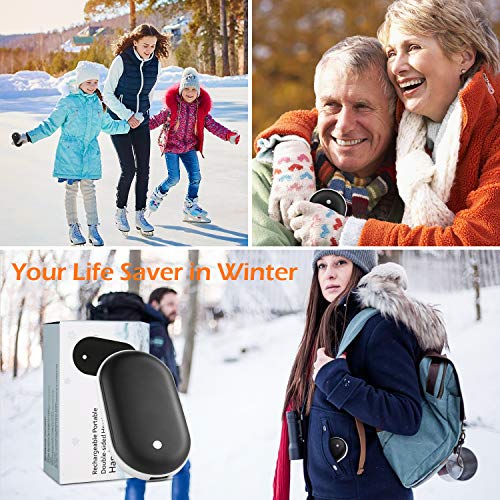 Mieuxbuck Rechargeable Hand Warmer, Electric Hand Warmers 5200mAh, Portable USB Hand Warmer Pocket Size for Women, Heat Therapy, Outdoor Sports