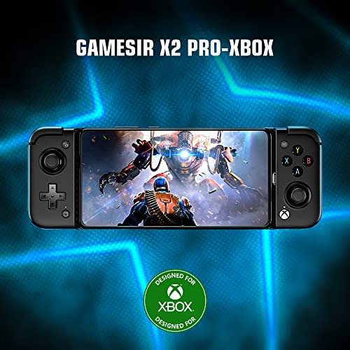 GameSir X2 Pro Mobile Gaming Controller for Android Support Xbox Cloud Gaming, Stadia, Luna, Android Controller with Mappable Back Buttons, Detachable ABXY Buttons [1 Month Xbox Game Pass Ultimate]