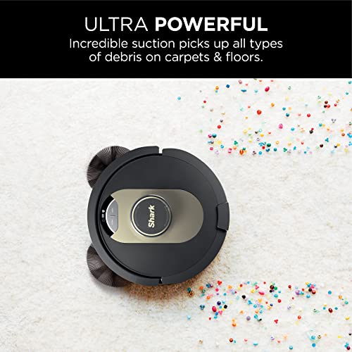 Shark AV2501AE AI Robot Vacuum with XL HEPA Self-Empty Base, Bagless, 60-Day Capacity, LIDAR Navigation, Perfect for Pet Hair, Compatible with Alexa, Wi-Fi Connected, Carpet & Hard Floor, Black