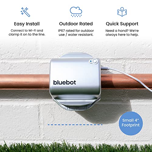 bluebot Universal Smart Home Water Meter & iOS App for Leak Detection, Live Water Usage Tracking and Alerting. Sub Meter from One Account. Install in Minutes, No Plumbing or Subscription Required.