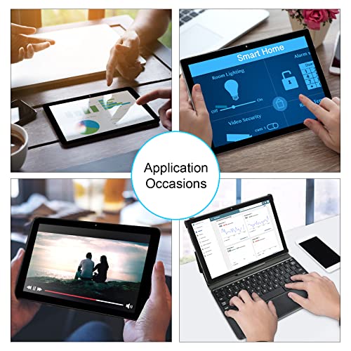 Tablet with Keyboard, 2 in 1 Android 10 Tablet 10 inch, 4G Tablet with Sim Card Slot, Octa-Core Processor, 4 GB RAM, 64GB ROM,Support Dual Sim Card, WiFi, 5000mAh, Bluetooth, GPS, OTG, 1280x800 HD IPS