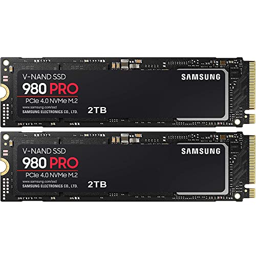 Samsung MZ-V8P2T0B/AM 980 PRO PCIe 4.0 NVMe SSD 2TB - (2-Pack)