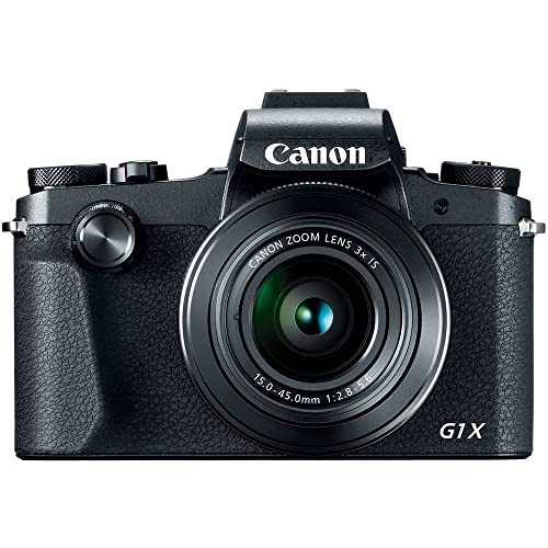 Canon PowerShot G1 X Mark III Digital Camera (2208C001), 2 x 64GB Memory Card, 3 x NB13L Battery, Corel Photo Software, Charger, LED Light, Soft Bag + More (International Model)