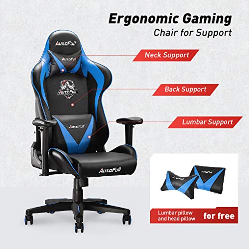 AutoFull Gaming Chair,Multicolor (Black&Blue)