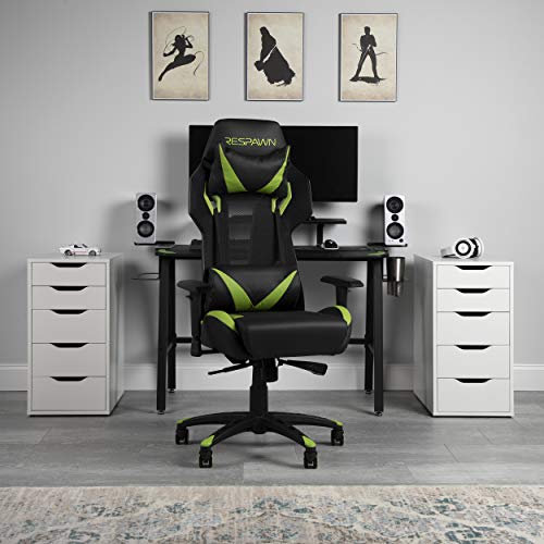 RESPAWN 205 Racing Style Gaming Chair, in Green (RSP-205-GRN)