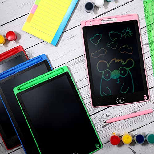 4 Pieces 10 Inch LCD Writing Tablet Doodle Board Electronic Toy Colorful Screen Doodle Drawing Pad for Kids Erasable Reusable Drawing Tablets Educational Learning Toy for Boys Girls