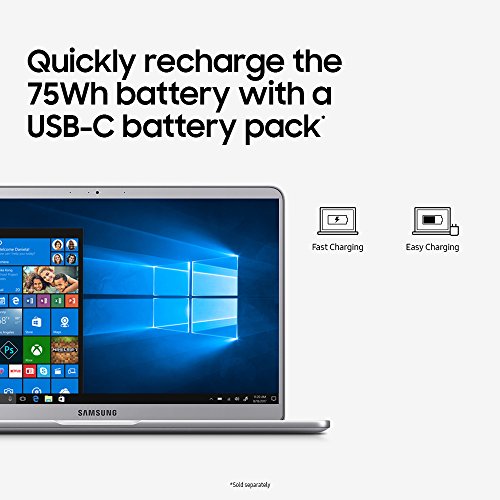 Samsung Notebook 9 NP900X3T-K02US Traditional Laptop (Windows 10 Home, Intel Core i7, 13.3" LCD Screen, Storage: 256 GB, RAM: 8 GB) Light Titan