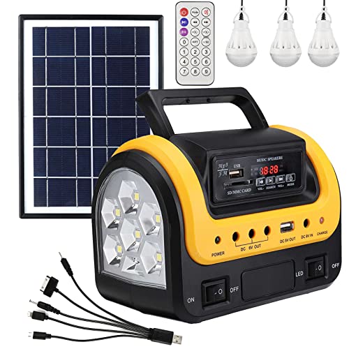 Solar Generator,Portable Generator with Solar Panels,Solar Power Generators Portable Power Station Lifepo4 with Led Flashlight for Hurricane Supplies,Home Use