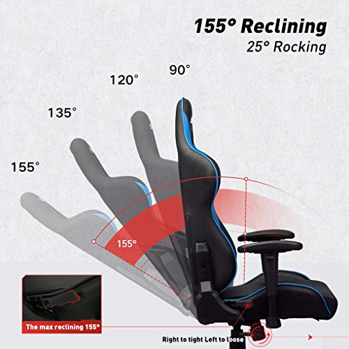 AutoFull Gaming Chair,Multicolor (Black&Blue)