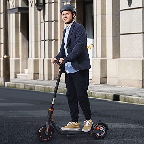 Segway Ninebot F40 Electric Kick Scooter, 350W Powerful Motor, 10-inch Pneumatic Tire, Foldable Commuter Electric Scooter for Adults, Dark Grey