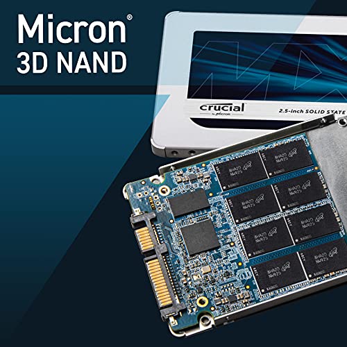 Crucial MX500 500GB 3D NAND SATA 2.5 Inch Internal SSD, up to 560MB/s - CT500MX500SSD1