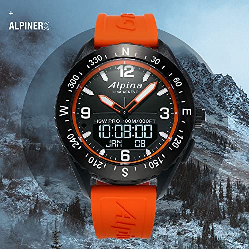 Alpina Smart Watch (Model: AL-283LBO5AQ6), Orange