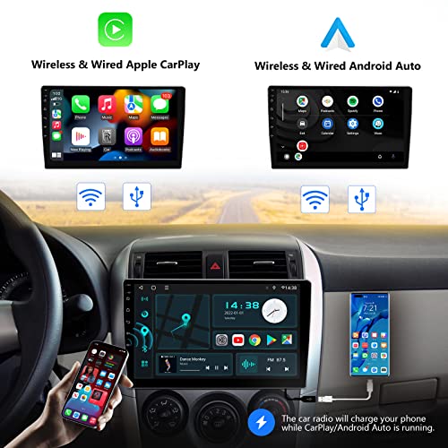 Eonon Apple CarPlay & Android Auto Car Stereo Receiver, Android 10.0 Car Stereo Universal Double Din 3+32GB Car Radio, Bluetooth 5.0/4 Sets of UI, 10.1 Inch-Q03Pro