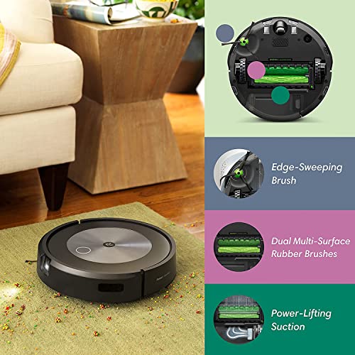 iRobot Roomba j7+ (7550) Self-Emptying Robot Vacuum Bundle – Identifies and Avoids Obstacles Like Pet Waste & Cords + Authentic Side Brush