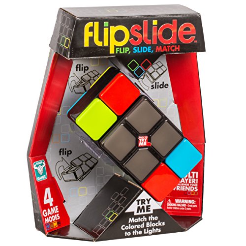 Flipslide Game, Electronic Handheld Game | Flip, Slide, and Match the Colors to Beat the Clock - 4 Game Modes - Multiplayer Fun