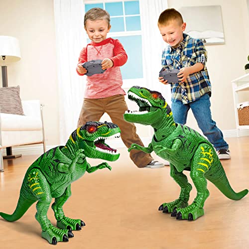 STEAM Life Dinosaur Toys for Kids 3-5 - Remote Control Dinosaur Toys for Kids 3 4 5 6 7+ Light Up & Realistic Roaring Sound - T rex Dinosaur Toys - Walking Dinosaur Toys - Dinosaur Robot Toy for Boys