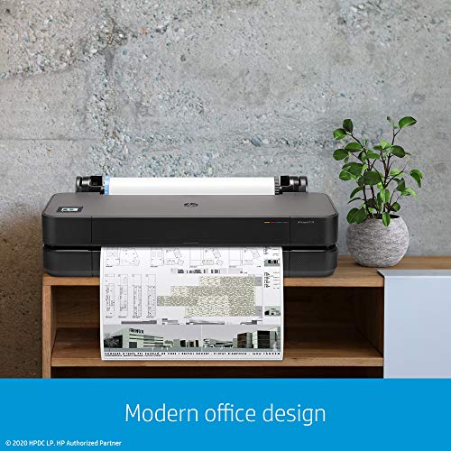 HP DesignJet T210 Large Format 24-inch Plotter Printer, Includes 2-Year Warranty Care Pack (8AG32H)
