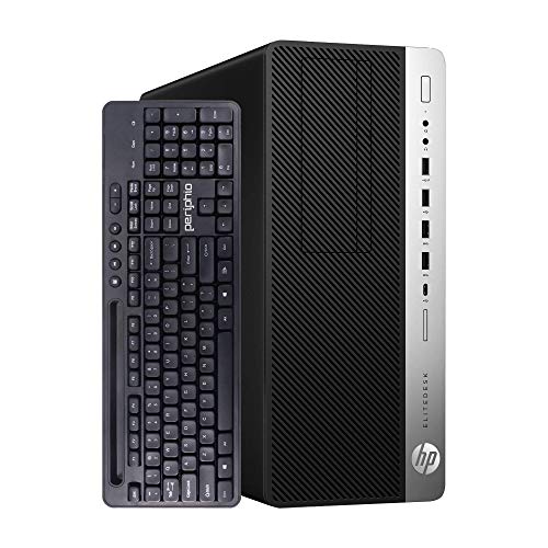 HP EliteDesk 800G3 Tower Computer PC, 16GB RAM, 500GB SSD Hard Drive, Windows 10 Professional 64 Bit (Renewed)