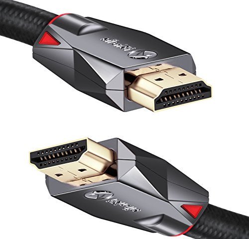 4K HDR HDMI Cable 12 Feet, 18Gbps 4K 60Hz(4:4:4 HDR10 ARC HDCP 2.2) 1440p 144Hz High Speed Ultra HD Bi-Directional Cord 26AWG Compatible with Apple-TV Ps4 Xbox One