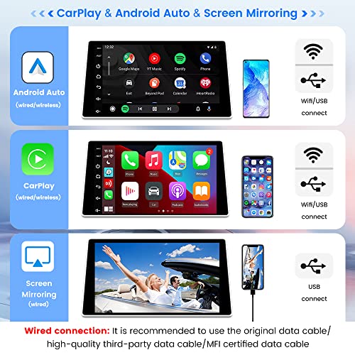 CarlinKit CarPlay Dongle for Car with Android Head Unit System 4.4.0+,New Upgrade Version,Built-in APK App,Support Wired/Wireless CarPlay,Wired/Wireless Android Auto,Online Upgrade etc.