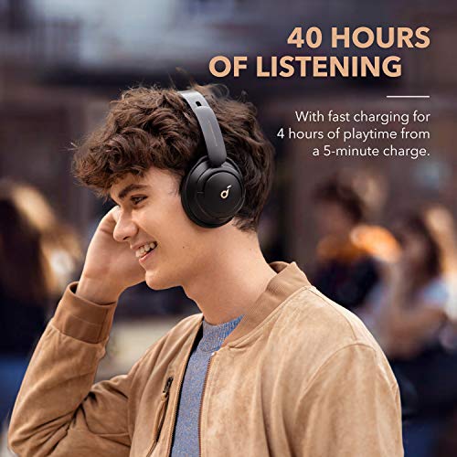 Soundcore by Anker Life Q30 Hybrid Active Noise Cancelling Headphones with Multiple Modes, Hi-Res Sound, Custom EQ via App, 40H Playtime, Comfortable Fit, Bluetooth Headphones, Multipoint Connection