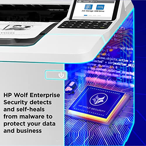 HP LaserJet Enterprise M406dn Monochrome Printer with built-in Ethernet & 2-sided printing (3PZ15A)