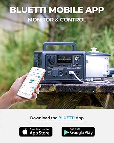 BLUETTI Portable Power Station EB3A, 268Wh LiFePO4 Battery Backup w/ 2 600W (1200W Surge) AC Outlets, Recharge from 0-80% in 30 Min., Solar Generator for Outdoor Camping (Solar Panel Optional)