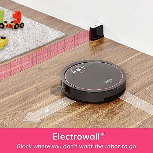 NOISZ by ILIFE S5 Robot Vacuum Cleaner, ElectroWall, Tangle-Free Suction Port, Quiet, Automatic Self-Charging Ideal for Pet Care, Hard Floor and Low Pile Carpet, Black