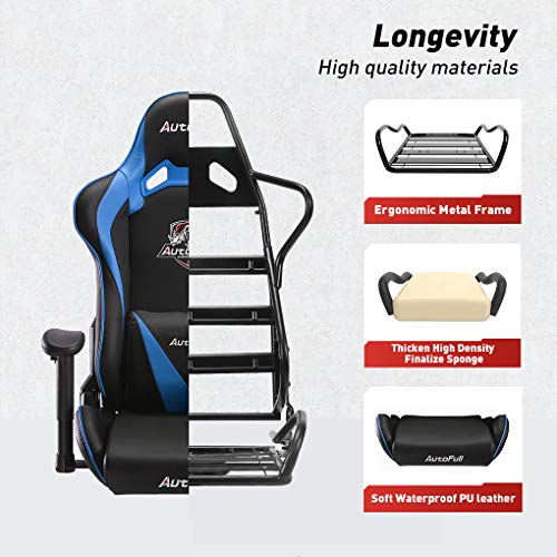 AutoFull Gaming Chair,Multicolor (Black&Blue)