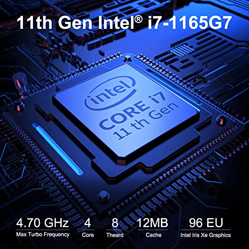 【Windows 11】 Intel NUC NUC11PAHi7 Mini PC/HTPC,Mini Computer, Four-Core i7 - Up to 4.7 GHz Turbo, NVMe SSD DDR4RAM, WiFi 6, BT 5.0 Thunderbolt 3, 8K Support, Quadruple Monitor Capable (32GB RAM+2TB)