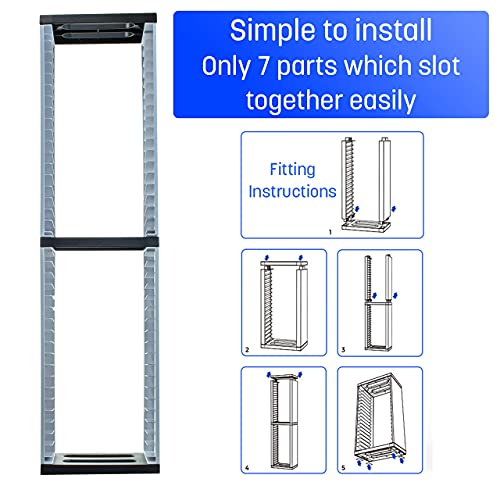 PS5 Game Storage Tower – Universal Games Storage Tower – Stores 36 Game or Blu-Ray Disks – Game Holder Rack for PS4, PS5, Xbox One, Xbox Series X/S, Nintendo Switch Games and Blu-Ray Disks